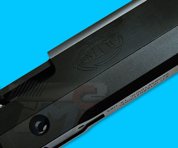 Creation Aluminum Slide & Frame Set for Marui Hi-Capa 5.1(STI-Apeiro,Black) - Click Image to Close