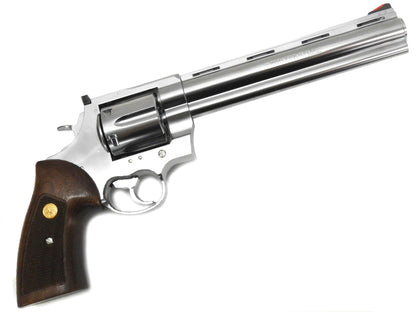 Marushin Colt Anaconda 8inch 6mm X Cartridge Revolver(Silver / Wood Grip))