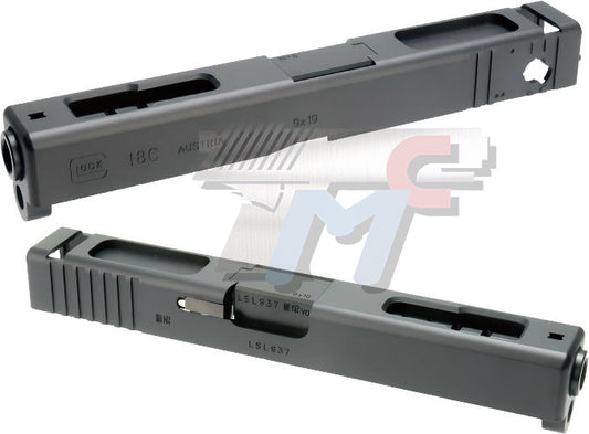 Detonator Aluminum Slide Set for Marui Glock 18C GBB (Black)(2022Ver.)