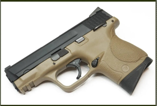 WE MP Compact Gas Blow Back(Dual Magazine)(Tan)