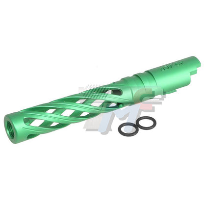 5KU 5inch Aluminum Hollow Outer Barrel for Marui Hi-Capa (11mm CW ) (Green)