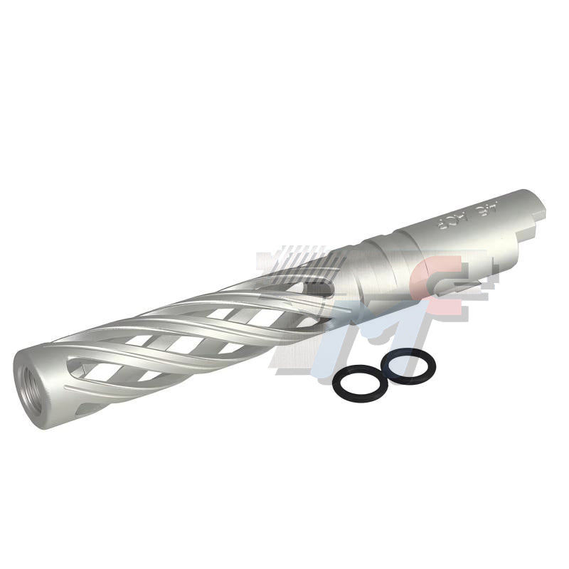 5KU 5inch Aluminum Hollow Outer Barrel for Marui Hi-Capa (11mm CW ) (Green)