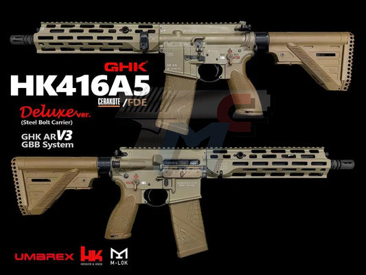 GHK HK416A5 DX Version GBB (TAN)---Per Order (27/04/2026)