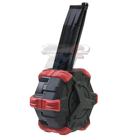 AW Custom 350rds Gas Drum for AW / WE Hi Capa Series (Red / Black)