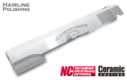 Guarder Aluminum Slide for Marui Hi-Capa 5.1 (STI / Cerakote Silver Polishing)