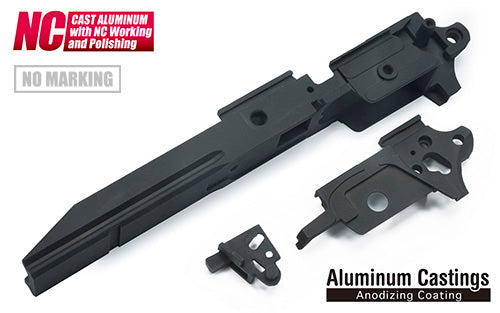 Guarder Aluminum Frame for Marui Hi-Capa 5.1 (GD Type / No Marking / Black)