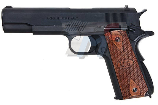 Cybergun AO 1911 GBB Pistol (Matt Black with Wood Grip)