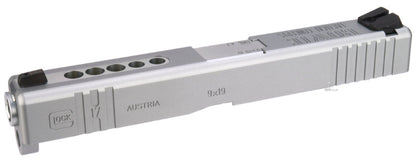 Detonator Aluminum B.T.C. Slide for Marui Glock 17 (Matt Silver)(2020 Ver.)