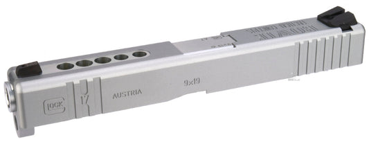 Detonator Aluminum B.T.C. Slide for Marui Glock 17 (Matt Silver)(2020 Ver.)