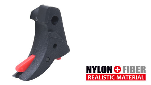 Guarder Ridged Trigger For Glock Series GBB (Black / Red)