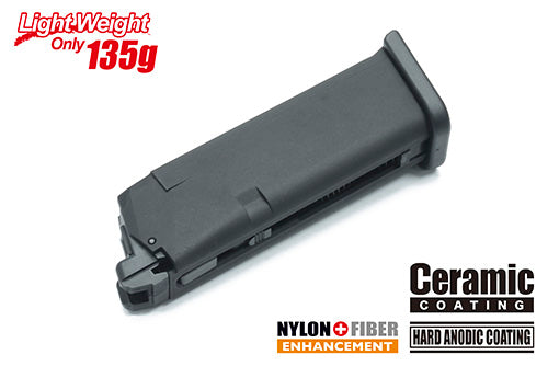 Guarder Light Weight Aluminum Magazine For Marui G19 GBB (Black)