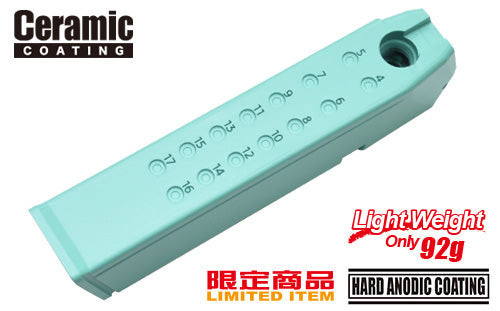 Guarder Aluminum Magazine Case for Marui Glock 17 (9mm Type / Robin Egg Blue)