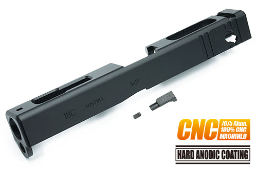 Guarder 7075 Aluminum CNC Slide for Marui G18C (2023 New Version/Black)
