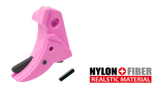 Guarder Ridged Trigger For Glock Gas Blow Back (Pink)