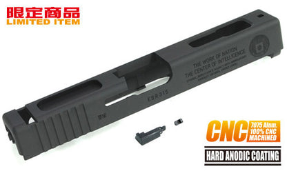 Guarder 7075 Aluminum CNC CIA 60th Slide for Marui G18C GBB(Black)