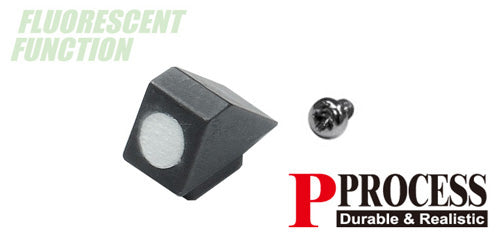 Guarder Steel Standard Night Front Sight for Marui G Series Pistol(White)