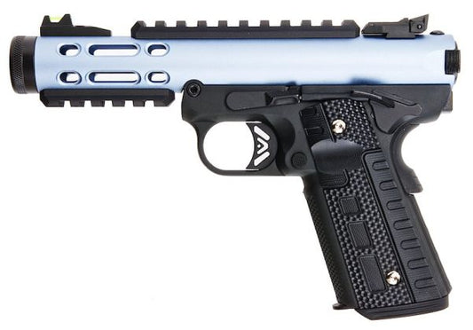 WE Galaxy 1911 GBB Pistol (Silver Slide / Black Frame)