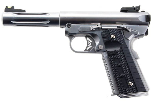 WE Galaxy 1911 Premium GBB Airsoft (S) (Silver Slide / Silver Frame)