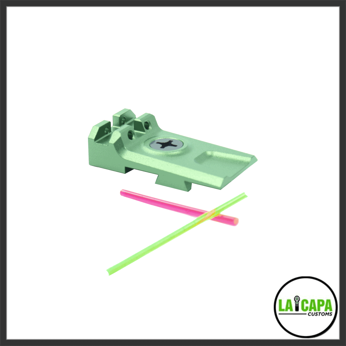 LA Capa Aluminum Lightweight 5.1 Fiber Optic Rear Sight