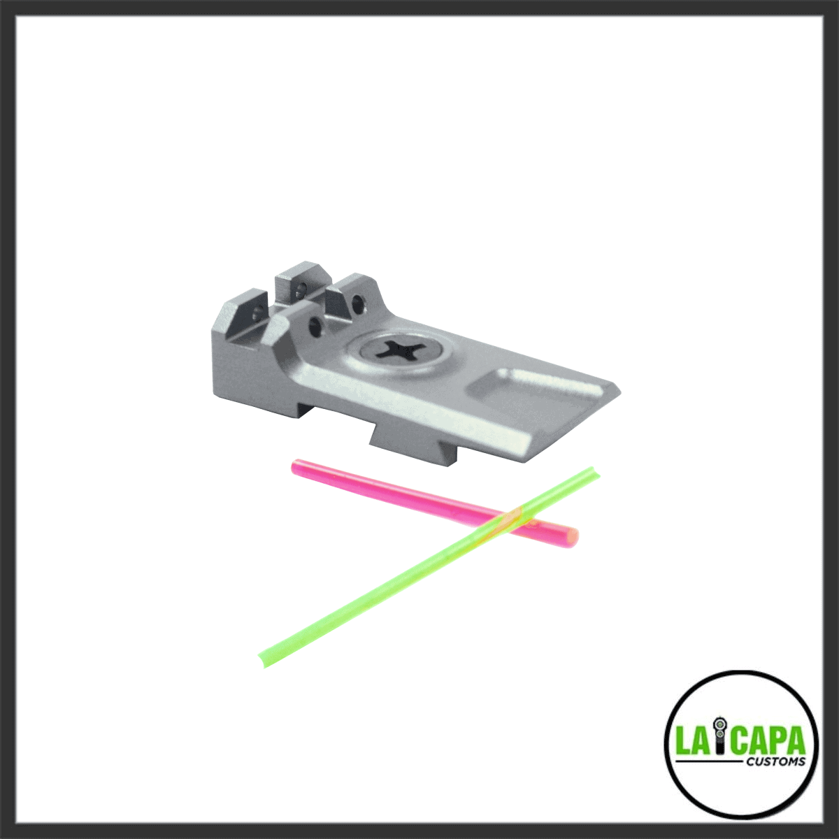 LA Capa Aluminum Lightweight 5.1 Fiber Optic Rear Sight
