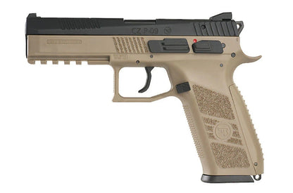 KJ Works CZ P-09 Duty Gas Blow Back (Tan,Gas Version)