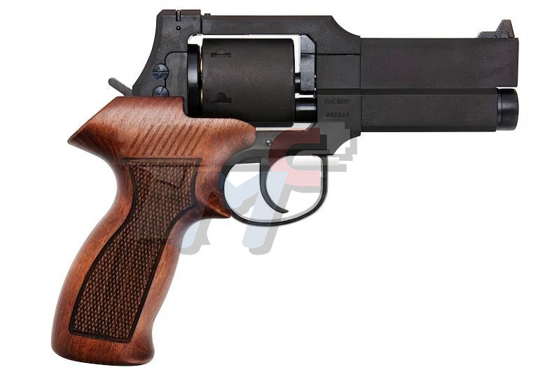 Marushin 4 inch Mateba with Wood Grip Gas Revolver (H.W. / Black)