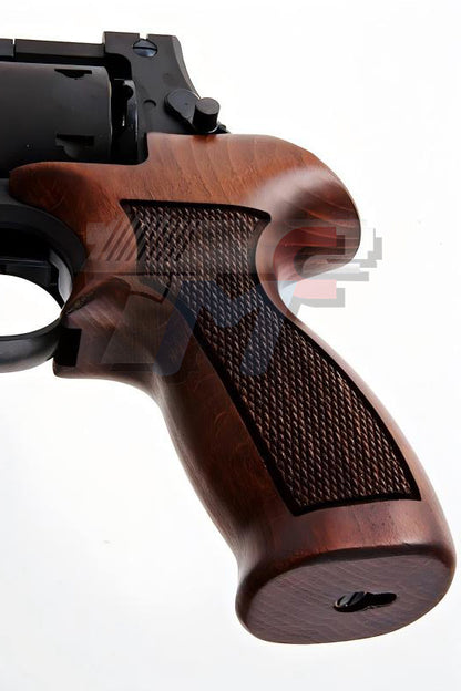 Marushin 4 inch Mateba with Wood Grip Gas Revolver (H.W. / Black)