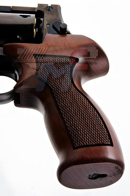 Marushin 4 inch Mateba with Wood Grip Gas Revolver (H.W. / W Deep Black)