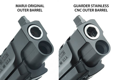 Guarder 9MM Stainless Outer Barrel for Marui M&P9L