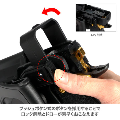 Laylax (BATTLE STYLE) Multi-Fit Weapon Light Holster LUX (R/BK) (Coming Soon)