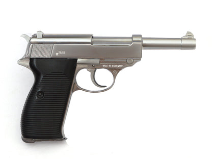 Custom WE P38 GBB Pistol (Long/ Silver)