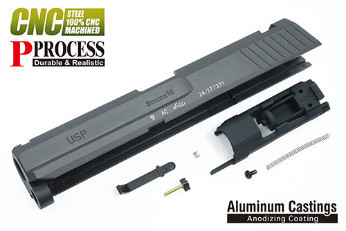 Guarder Steel CNC Slide for Marui USP Gas Blow back (9mm / Black)