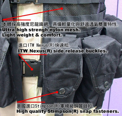 Guarder Modular Operation / Duty II (M.O.D. II) Tactical Vest(Black)