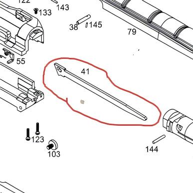 WE M14 GBB Original Parts(No. 41)