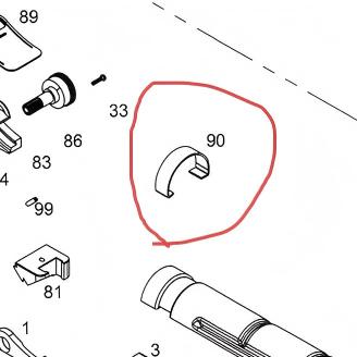 WE M14 GBB Original Parts(No. 90)