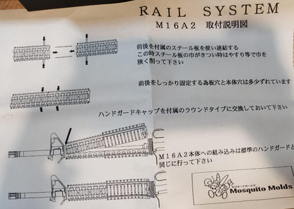Mosquito Molds Rail System for Marui M16A2 AEG
