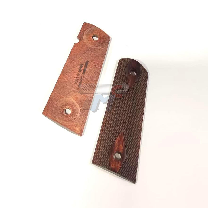 Altamont 1911 Full Size Wooden Grip Panels, Diamond Checkered (Rose)