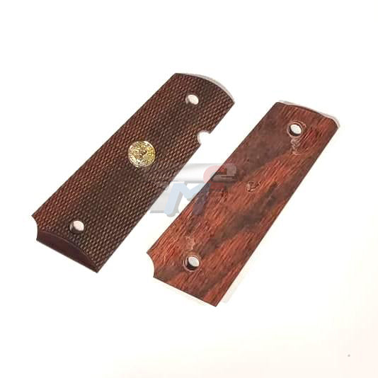 Altamont Colt M1911A1 Government Wooden Grip Panel Full Checker (Rose)