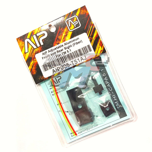 AIP Adjustable Aluminum Front and Rear Sight (Fiber) For TM 5.1