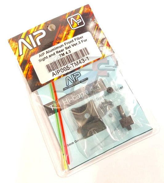 AIP Aluminum Fiber Sight Set for Marui Hi-Capa 4.3