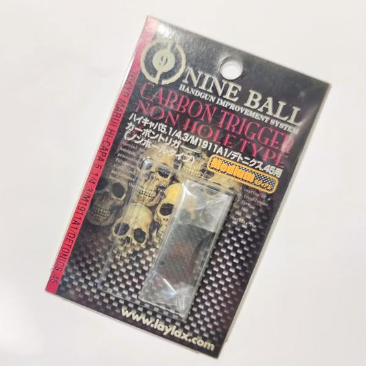 Nine Ball Carbon Medium Trigger NON Hole Type for Marui Hi Capa/ M1911