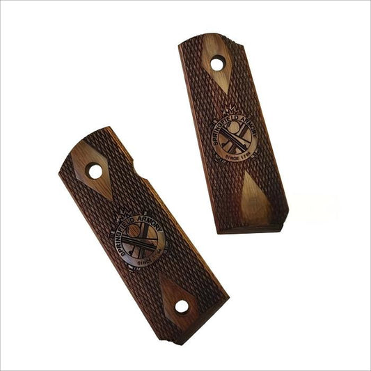 Altamont 1911 / Kimber Compact Panel Raptor Wood Grip (Brown)