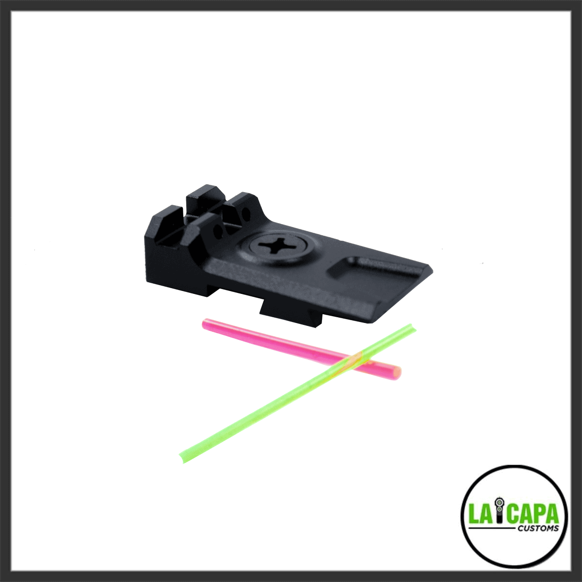 LA Capa Aluminum Lightweight 5.1 Fiber Optic Rear Sight
