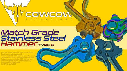 CowCow Stainless Steel Hammer Type B For Marui TM Hi-Capa / 1911 GBB
