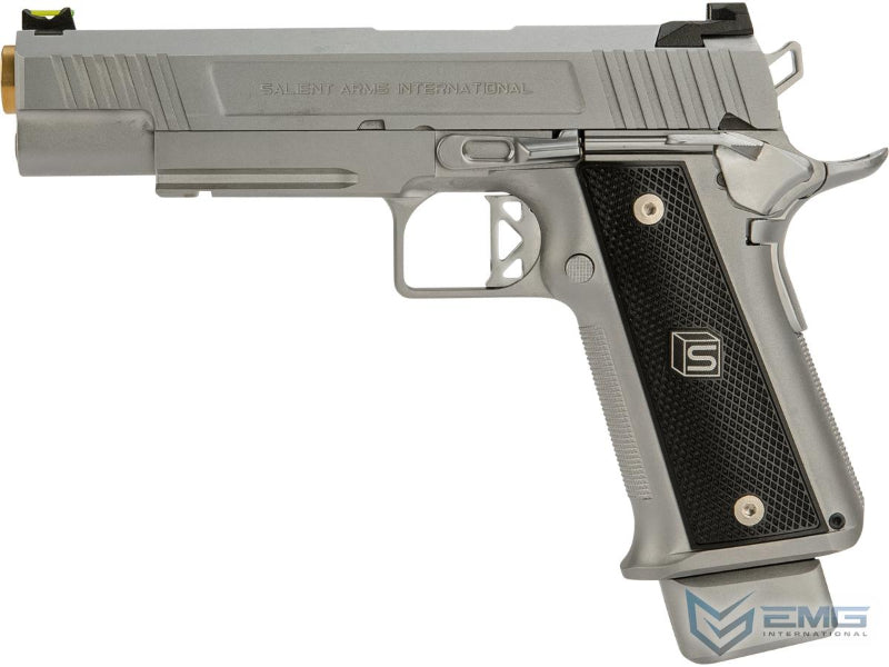 EMG SAI Hi-Capa 5 inch Gas Blow Back Pistol (Silver)