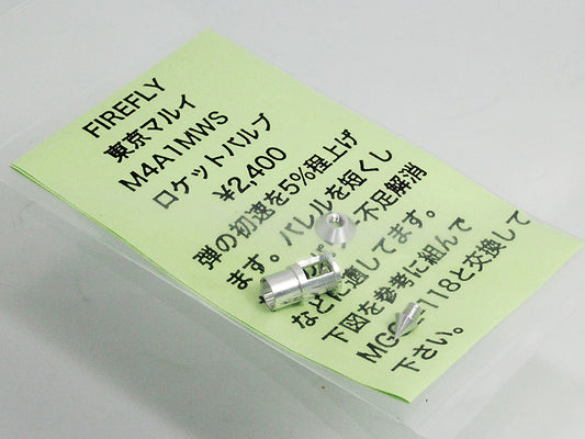 Firefly Rocket Valve for Marui M4A1 MWS Gas Blow Back