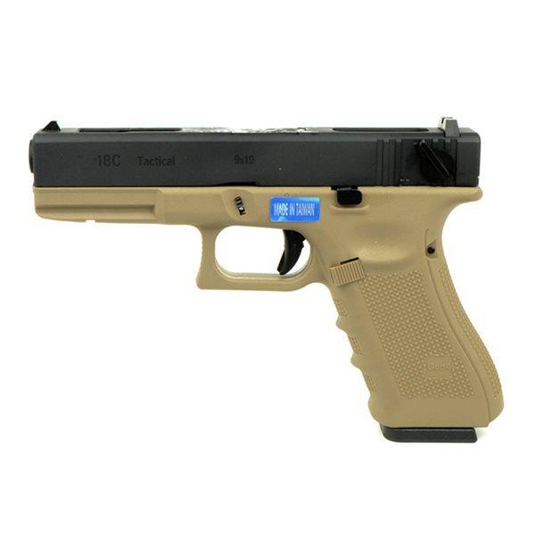 WE G18C GEN. IV Gas Blow Back(TAN)