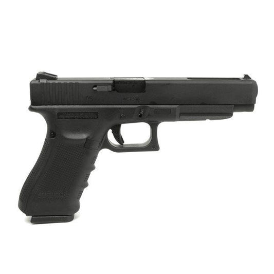WE Glock 34 Gas Blow Back With Creation Brass Stacker(Black)