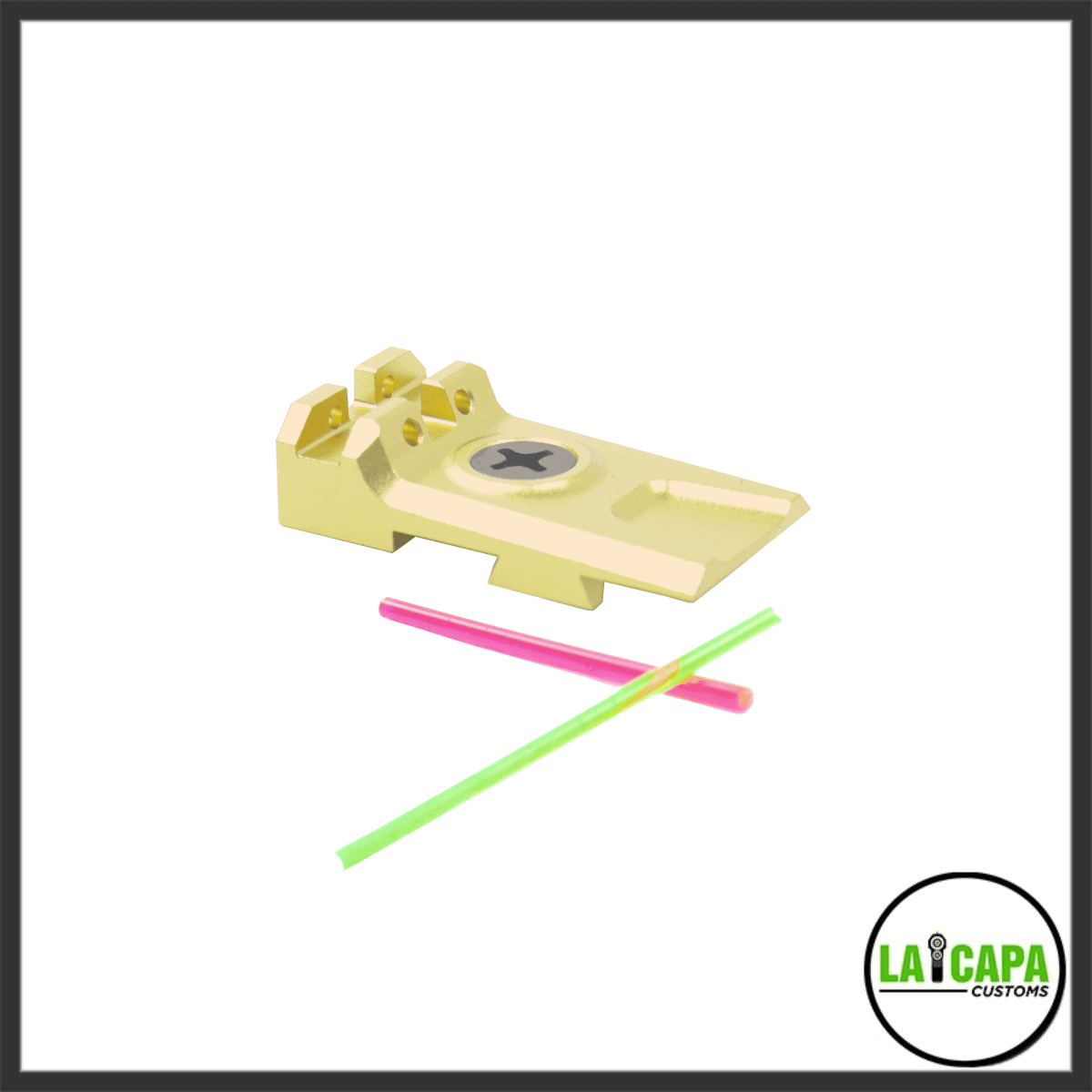 LA Capa Aluminum Lightweight 5.1 Fiber Optic Rear Sight
