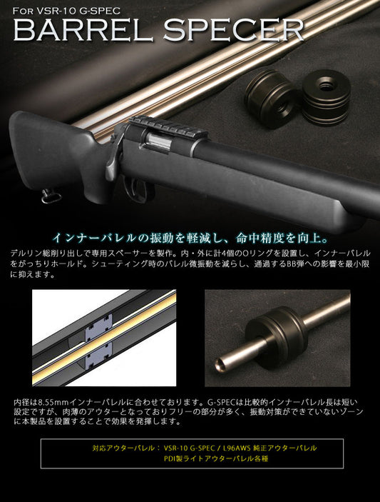 PDI Barrel Spacer for Marui VSR-10 G-Spec / L96 AWS